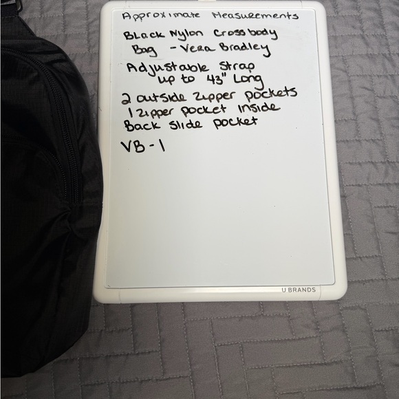 Vera Bradley Black Crossbody Sling Bag - Picture 7 of 7